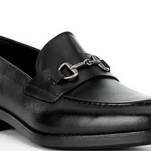 Cole Haan Black Leather Slip-On Loafers